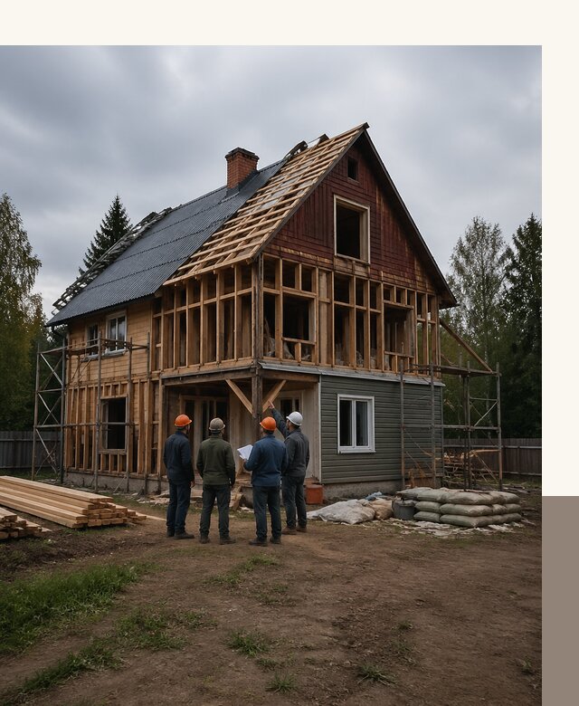 Реконструкция дачного дома в Зиме под ключ с проектом