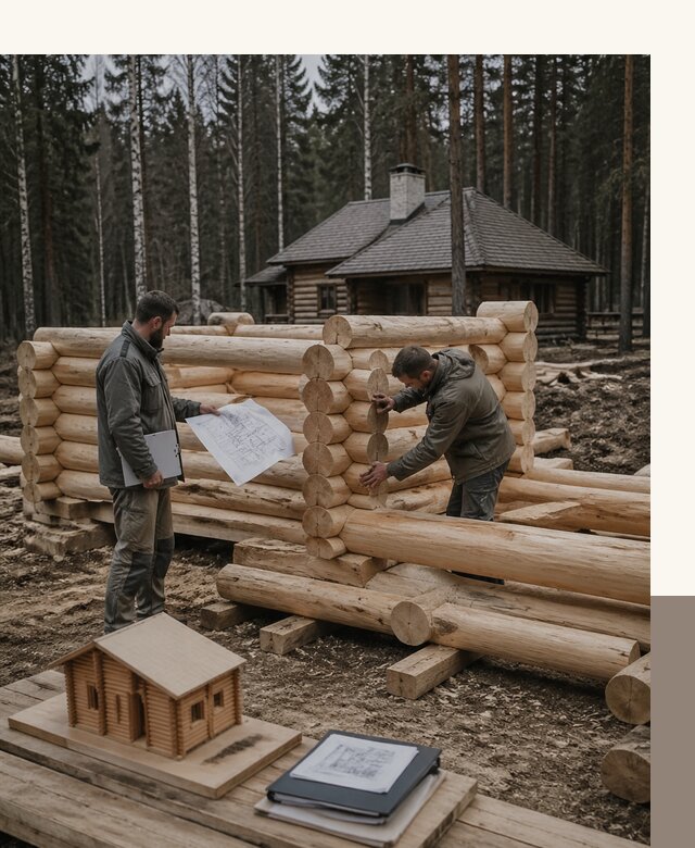 Проектирование и строительство домов из бревна в Зиме